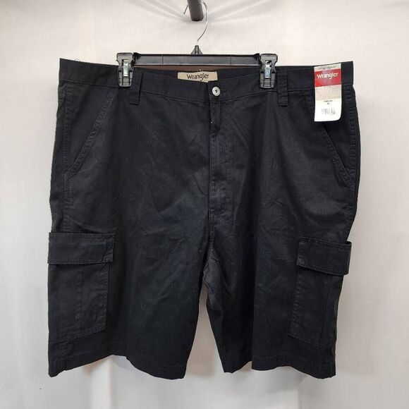 Wrangler Authentic Men's 42 Classic Cargo Shorts 10" Inseam Black - Picture 1 of 7